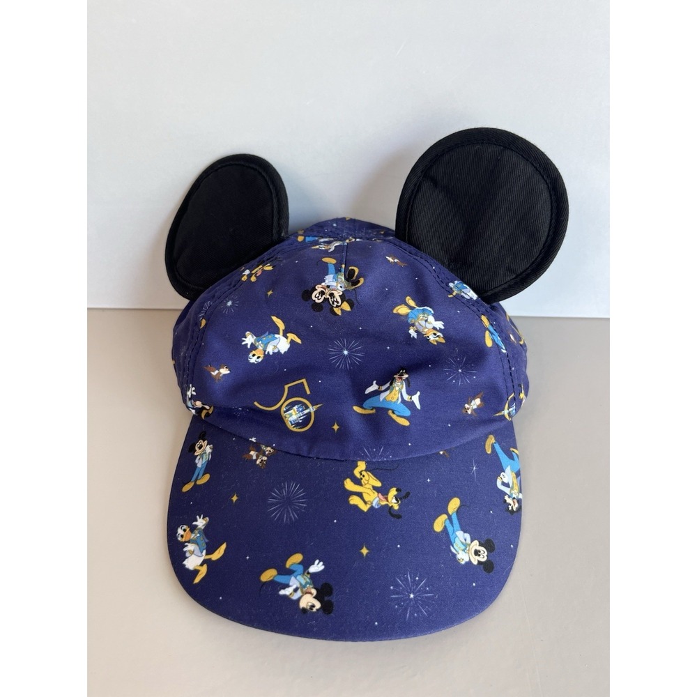 Disney Parks Mickey Ears Baseball Hat Cap Size 50th Anniversary Toddler One Size